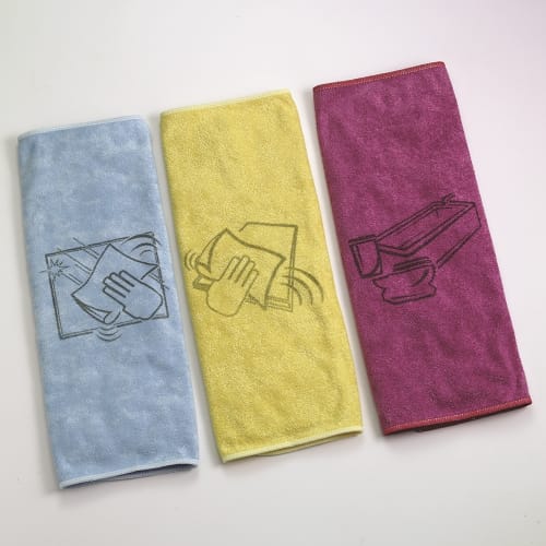 Chiffon en microfibre jaune Ecolab